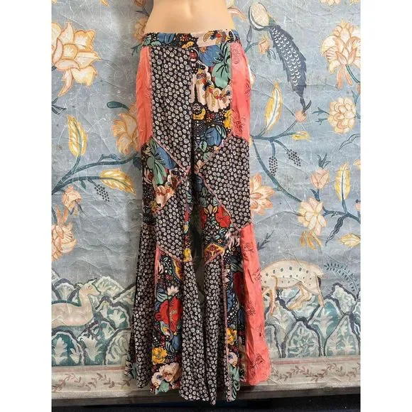 New Free People Love Is Wild Bell Bottoms Pants SZ Small - Picture 2 of 7